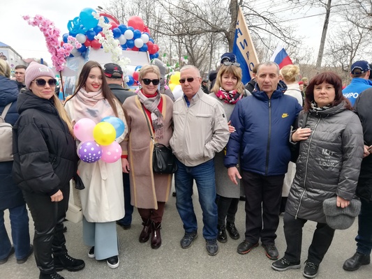 Северо-Восточный филиал ФГБУ «Главрыбвод» принял участие в первомайской демонстрации