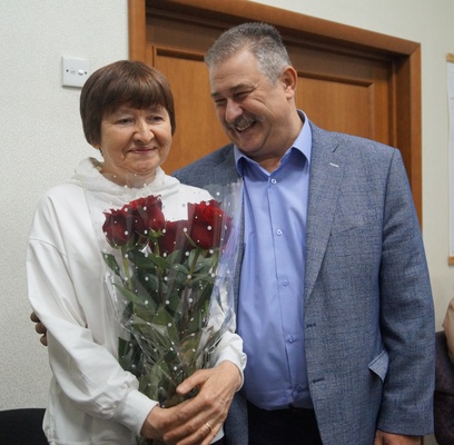 Коллектив Северо-Восточного филиала ФГБУ «Главрыбвод» поздравил главного рыбовода Малкинского ЛРЗ с юбилеем